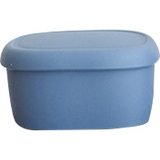 온디즈 파스텔 실리콘 밀폐용기 도시락 블루 L, 1개, 단품