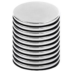 indigoshop 釹圓形磁鐵 30*2mm, 10個, 銀