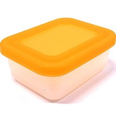 Ondiz 矽膠糖果色密封容器 橘色 小型, 1入, 1個
