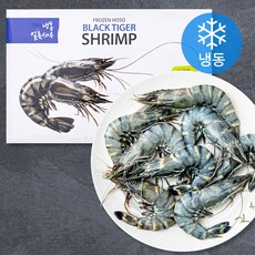 프라이드 인도산 HOSO 블랙타이거 얼룩새우 (냉동), 1.3kg(18미), 1개