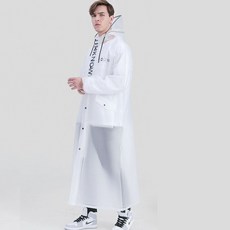 리버폭스 방수 빅사이즈 전신 우비, 화이트