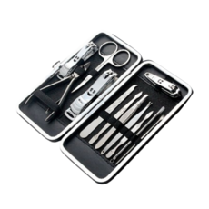 J 家用指甲護理12件組, 1套, 黑色