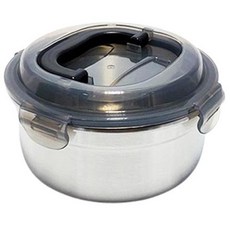 Kitchen-Art Fiancee不鏽鋼圓形手提保鮮盒 2號 1100ml, 單品, 1入