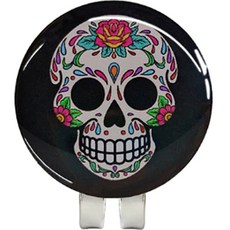 Yuyou Golf Skull 高爾夫球標記磁鐵夾套組, 款式B