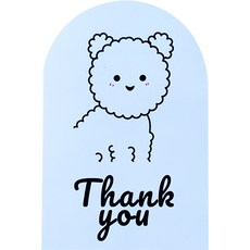 Tina Picnic 可愛狗狗感謝禮物包裝貼紙, 70個, 混合顏色