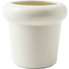 주앙오브제 소형 기울어진 몸체 공공 화분, 베이지, 1개