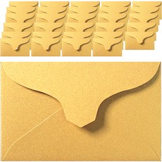 2Youngdesign 奢華珍珠迷你名片信封, 金色, 30個