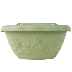 라젠다 행잉 꽃무늬 화분받침, 그린