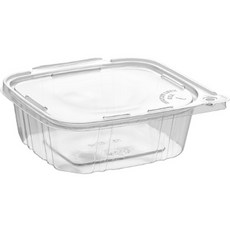 Packguy 一鍵式沙拉便當一次性容器 透明 320ml, 25個, 1入