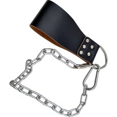 Weight Life重量引體向上深蹲鍊條腰帶掛勾, 黑色, 440g