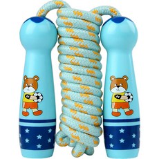 귀여운 캐릭터 어린이 줄넘기, 블루 곰, 1개