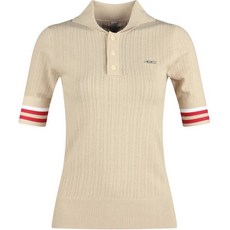 430高爾夫Lux Golf女款配色5分短袖針織高爾夫襯衫 LB3M604W