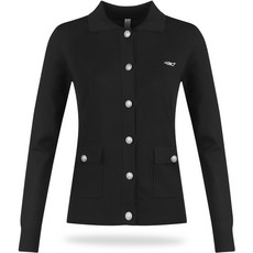 430 Golf Luxe Golf 女用口袋翻領針織開襟衫 LB3S702W