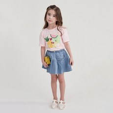 curlysue 女童可愛荷葉邊牛仔裙 C232SKG05P