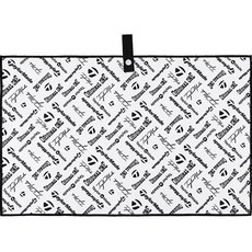 TaylorMade Logo Cart 超細纖維毛巾 TF577, 黑色