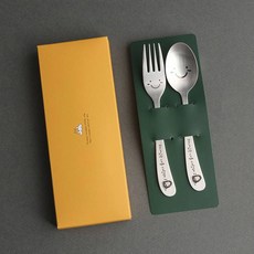 In Spoon 上帝愛你 湯匙 + 叉子 8件組, 湯匙 8p + 叉子 8p + 包裝紙 + 貼紙, 銀色, 8套