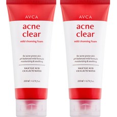 Abca Acne Clear 低變應原性潔面泡沫, 200ml, 2個