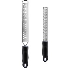 WAGENSTEIGER 不鏽鋼起司刨絲器 長形二合一 + 平板 兩件組, 1套