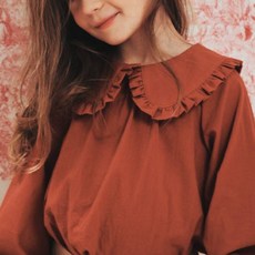 Choco.el 女童款寬領襯衫 CFD01BL421