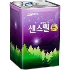 KCC 센스멜골드 유성 에나멜 페인트, 백색, 18L, 1개