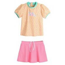 curlysue 女童款花朵配色泳衣上下套裝 C232SMS03P