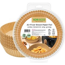 Corrieco氣炸鍋紙箔 棕色 圓形 90張, 1個