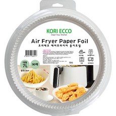 Corrieco氣炸鍋紙箔 白色 圓形 90張, 1個