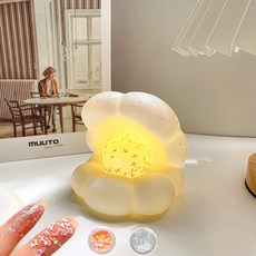 可愛角色室內裝飾氣氛燈 閃亮貝殼, 白色