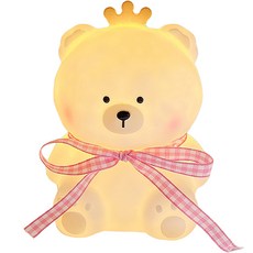 깜찍 동물 감성 무드등 곰, 핑크