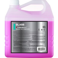 파이어볼 글라스 세정제, 1개, 4L
