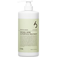 CH6 草本強健髮根護髮素 綠茶木質香, 1L, 1個