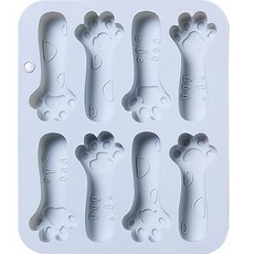 B Home Baking 矽膠模具 8格 棒狀貓爪, 隨機出貨, 1個