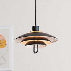 히트조명 아폴로 1등 펜던트 조명 D31076BK, 블랙
