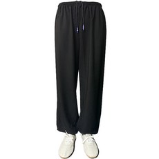 江湖琵琶太極拳棉麻褲, 黑色, 1個