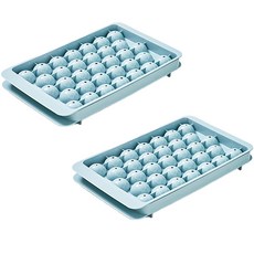 DALPAENGI LIVING Cuisine de Maman 迷你圓球製冰盒 33格 2入組, 淺藍色, 2個