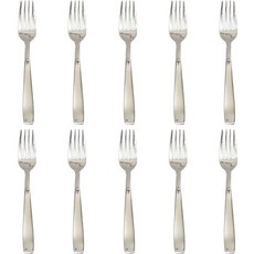 HAEMO Willive 現代不鏽鋼餐具, 10個, 銀色