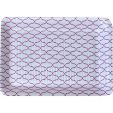 Pak Guy方形托盤 紅色網格 58號, 1個, 50件