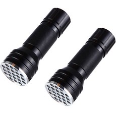 SCHWARZ 21燈珠蓄光手電筒, 黑色, 2個