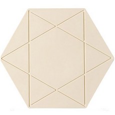 All-rounder 高級星形砂鍋墊 米色, 1個