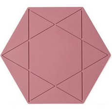 올라운더 고급 별스타 뚝배기 받침 핑크, 1개