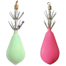 Roiwing 章魚通殺夜光鉛錘魚鉤掛鉤混合 2入組, 1套