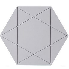 올라운더 고급 별스타 뚝배기 받침 그레이, 1개