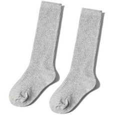 노디자인 유아동 H리팅 골지 니삭스 양말 2족