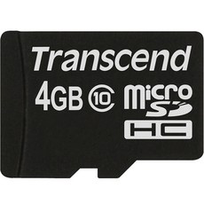 Transcend 創見 microSDHC CLASS 10 Micro SD卡, 4GB