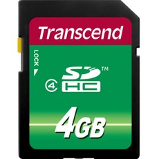 Transcend 創見 SDHC Class 4 SD卡 TS4GSDHC4, 4GB