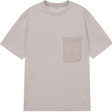 Mind Bridge 男款涼爽梭織口袋短袖T恤 MXTS3132