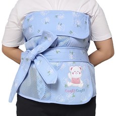 OngAL OngAL 哈囉!小熊網紗五分傳統揹巾, 藍色