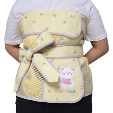 옹알옹알 안녕 곰돌이 5부 망사 포대기, 옐로우