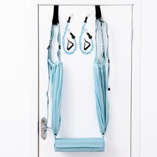 Uadam 瑜伽拉伸帶 + 墊 + 背帶套組, 藍色