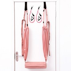 Uadam 瑜伽拉伸帶 + 墊 + 背帶套組, 粉色